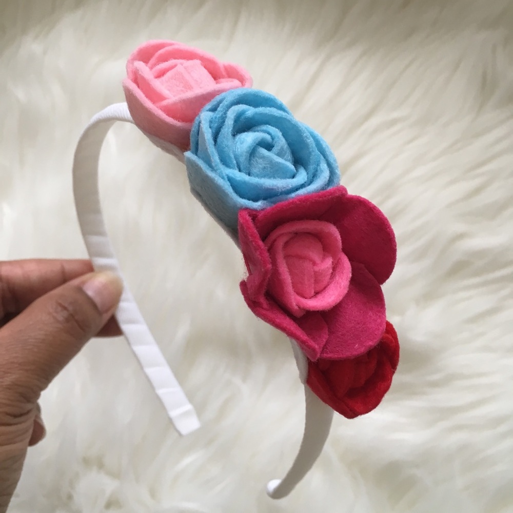 🌸 🌹🌷Girls Flower Hard Headband Hairband